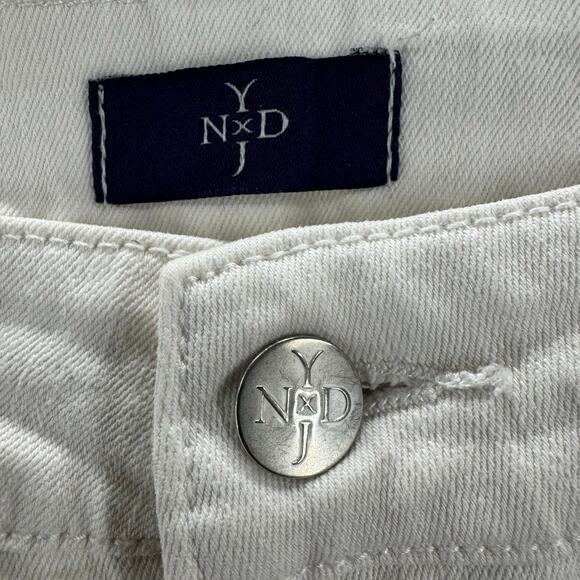 NYDJ Women's White Ankle Jeans Size 6 Life Tuck Technology Stretch Denim - Picture 9 of 14